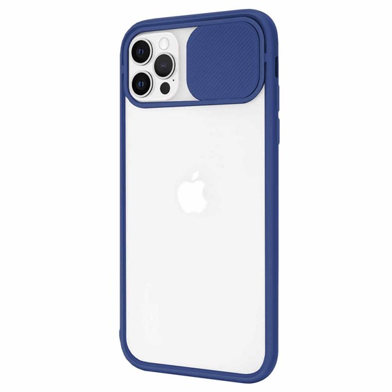 CaseUp Apple iPhone 13 Pro Max Kılıf Camera Swipe Protection Lacivert 2